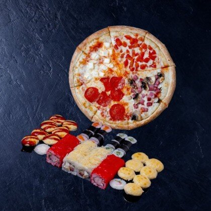 Комбо "Сет ВОСТОРГ + пицца 4 сезона 30 см"