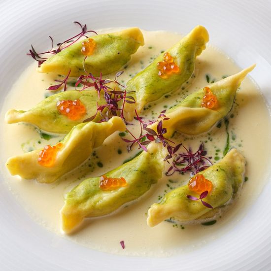 Равиоли с лососем