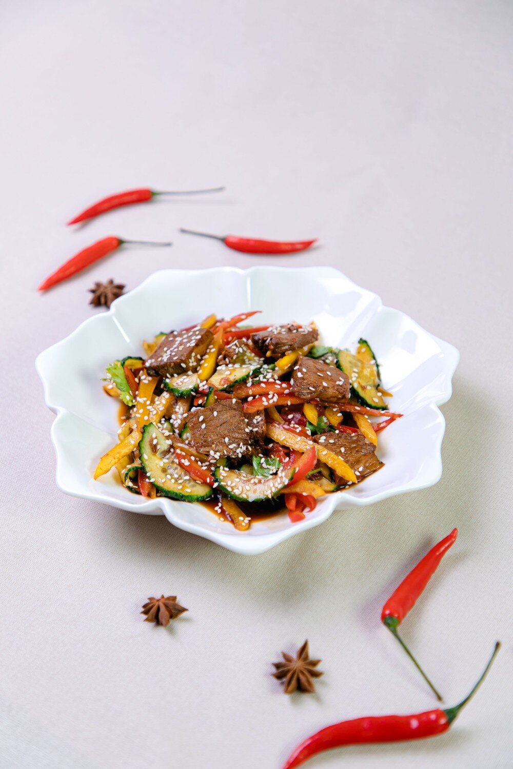 Салат Пекинский с говядиной