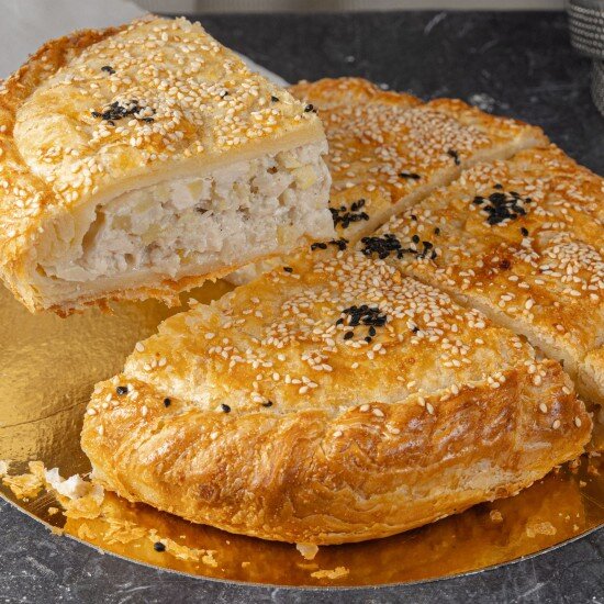 Пирог с курицей и картофелем