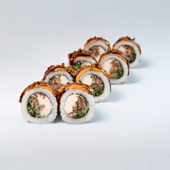 Криспи ролл с лососем терияки