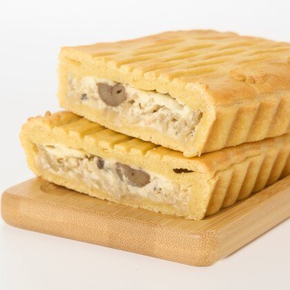 Пирог сытный с курицей и грибами