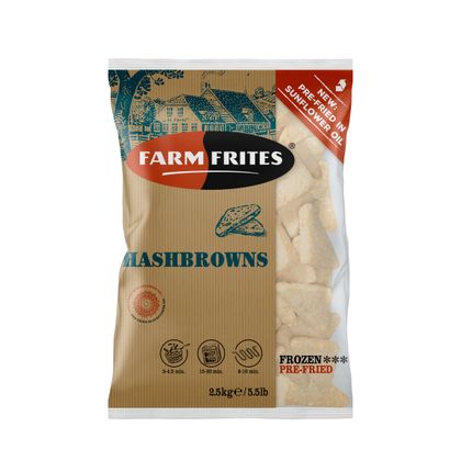ТРЕУГОЛЬНЫЕ КАРТОФЕЛЬНЫЕ КОТЛЕТКИ. 4Х2,5 КГ. FARM FRITES