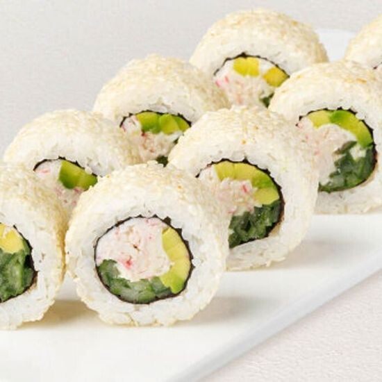 Ролл Калифорния в кунжуте