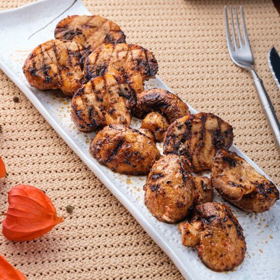 Шампиньоны гриль