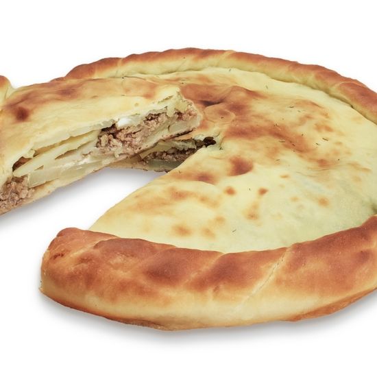 Пирог с картофелем и фаршем