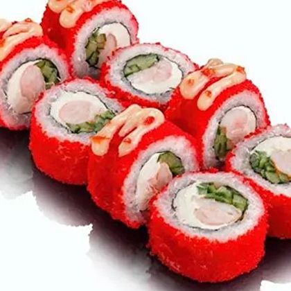 Сливочная креветка в икре