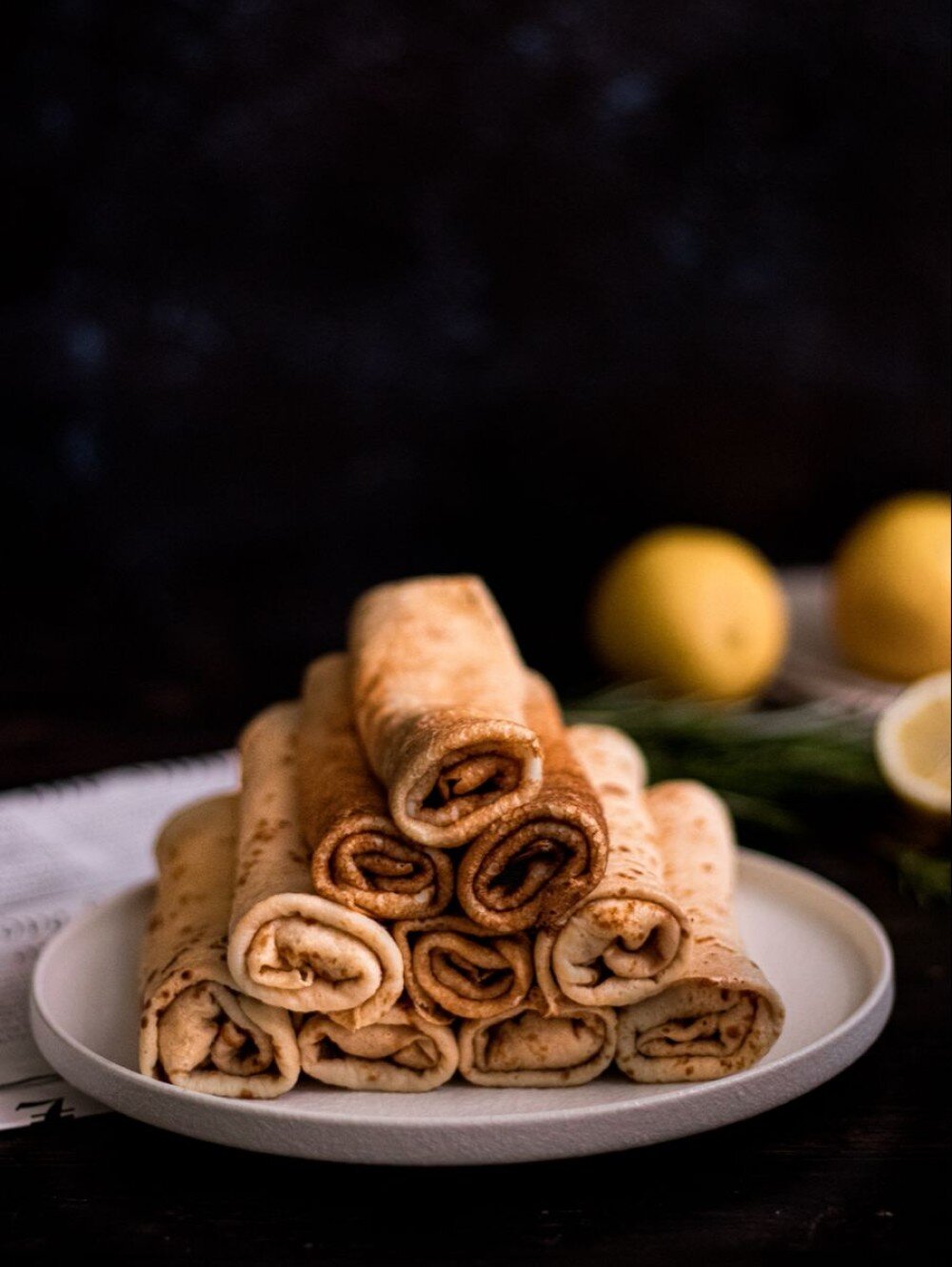 Блинчики со сметаной (4 штуки)