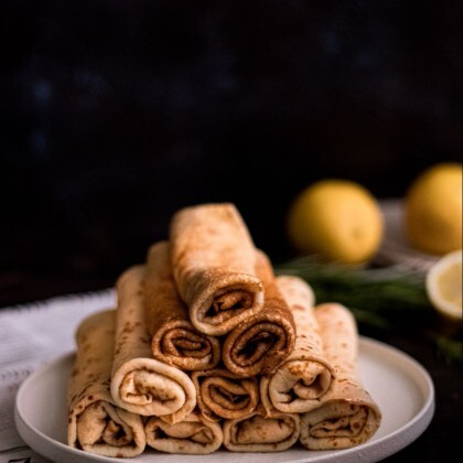 Блинчики со сметаной (4 штуки)