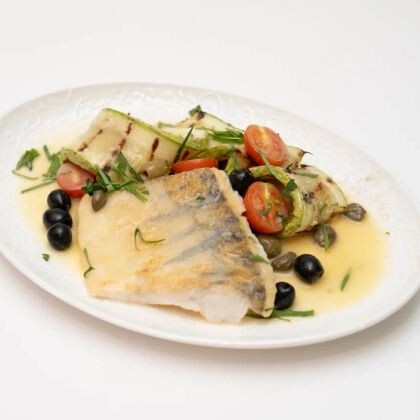 Филе судака с цукини из хоспера