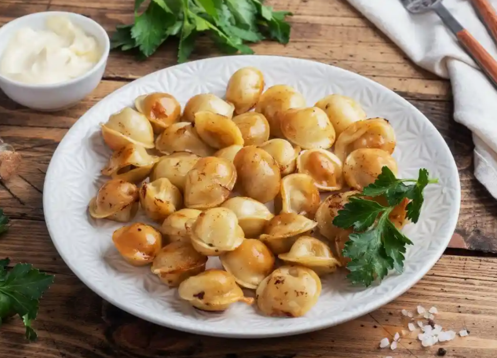 Пельмени с креветками