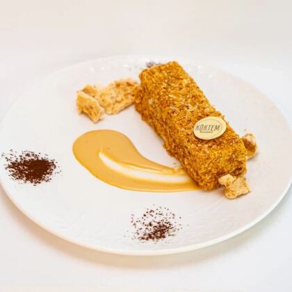 Мильфей с малиной