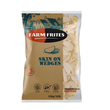 КАРТОФЕЛЬНЫЕ ДОЛЬКИ В КОЖУРЕ. 4Х2,5 КГ FARM FRITES