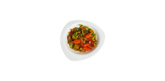 Баклажаны тушеные в красном соусе