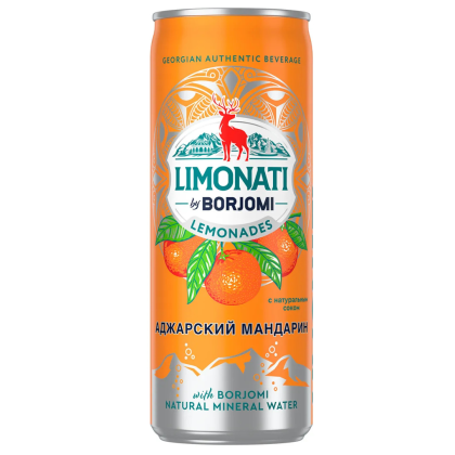 Лимонад Borjomi аджарский мандарин 0.33л жб