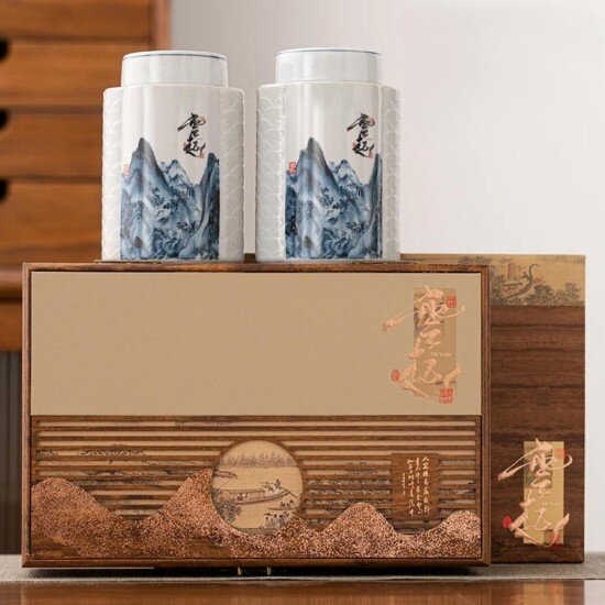 Набор керамических чайных банок 2 шт 780 мл