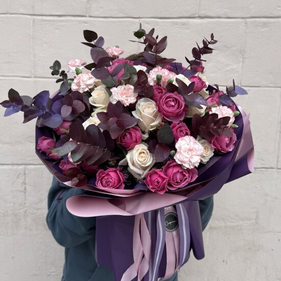 Букет «Cauca» с кустовыми розами