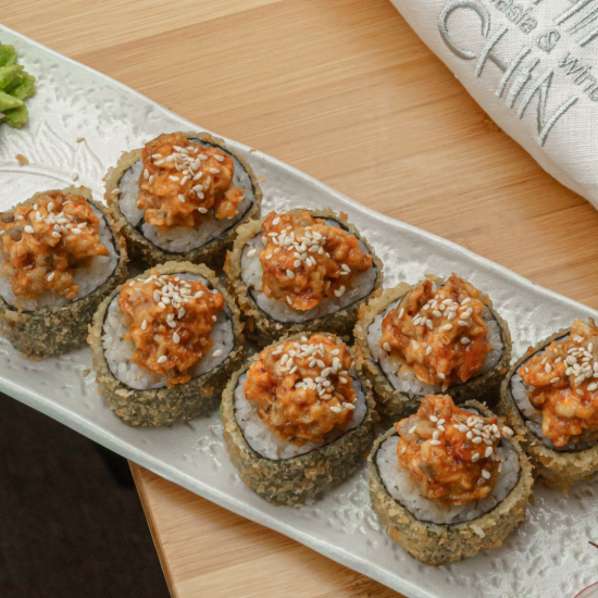 Жареный с угрем