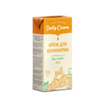 КРЕМ НА РАСТИТЕЛЬНЫХ МАСЛАХ УЛЬТРАПАСТЕРИЗОВАННЫЙ С МАССОВОЙ ДОЛЕЙ ЖИРА 20% ТЗ "DALLY", УПАКОВКА 1,0 Л