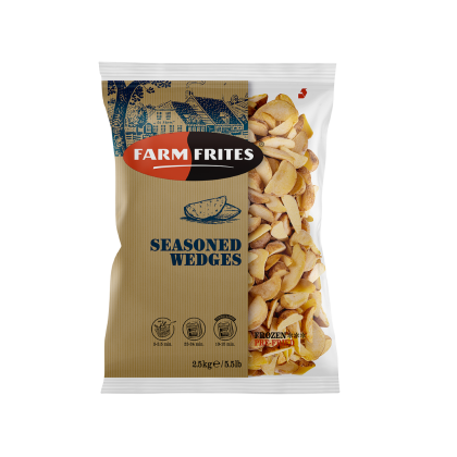 КАРТОФЕЛЬНЫЕ ДОЛЬКИ В КОЖУРЕ СО СПЕЦИЯМИ SEASONED WEDGES SKIN ON FARM FRITES 5Х2500