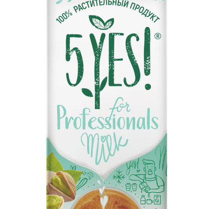 Напиток фисташковый с коноплёй ультрапастеризованный "for Professionals" 5YES! TBA Edge 1 л