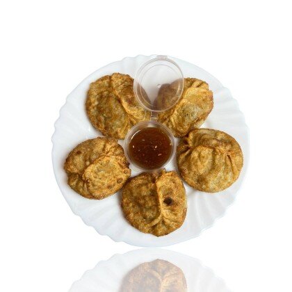 Жареные манты с говядиной