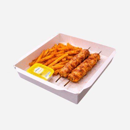 Куриный шашлычок с фри