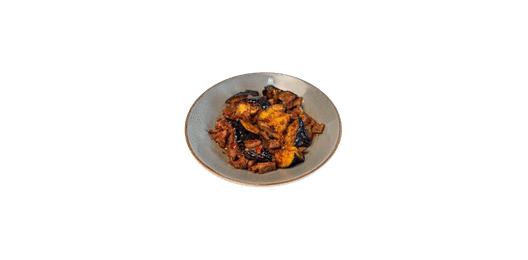 Телятина с баклажанами