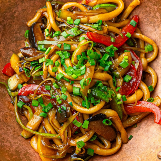 Лапша вок с овощами