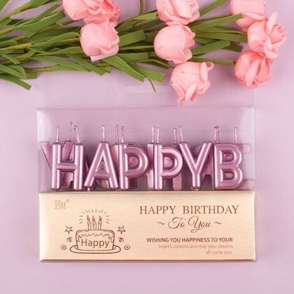 Свечи на торт "Happy birthday"