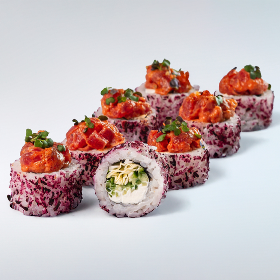 Тунец тартар с каркаде