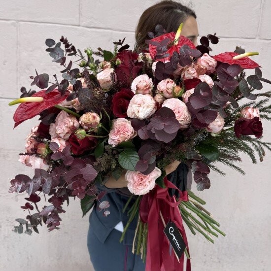 Букет «Sérénité» с антуриум