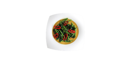 Шпинат жареный