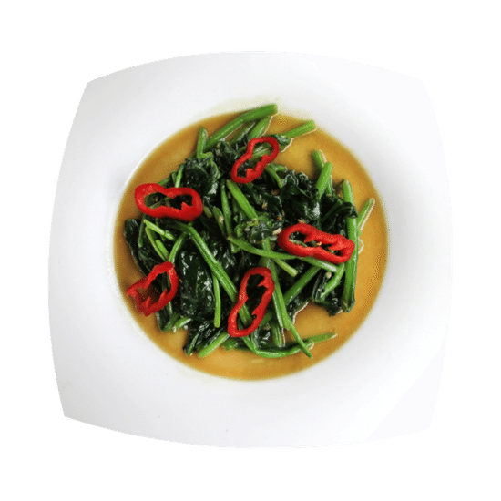 Шпинат жареный