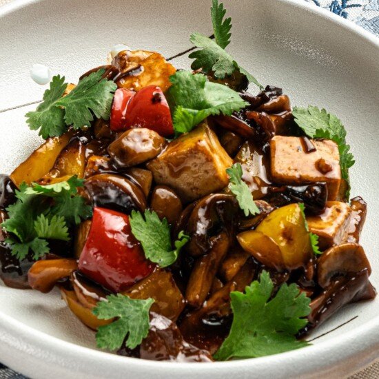 Тофу с грибами