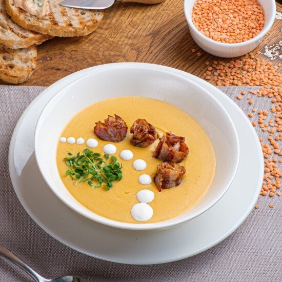 Суп Чечевичный с говяжим беконом