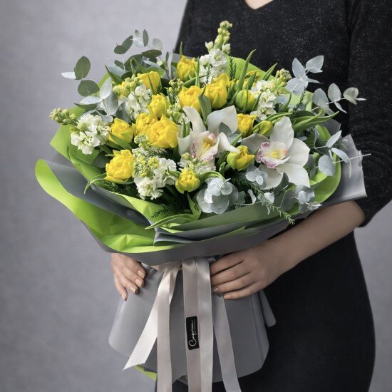 Букет «Ussuri» с орхидеей