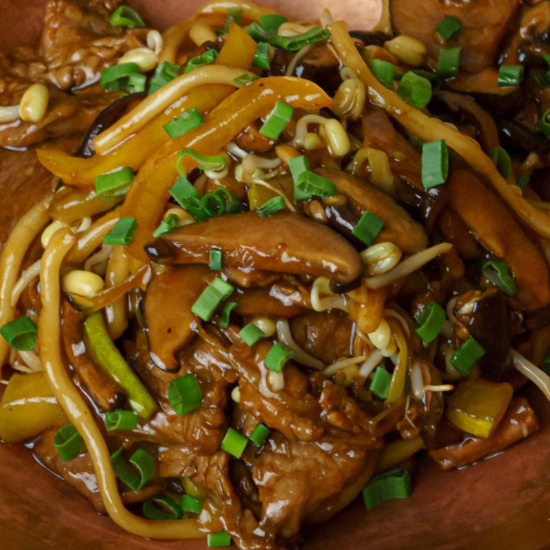 Лапша вок с телятиной