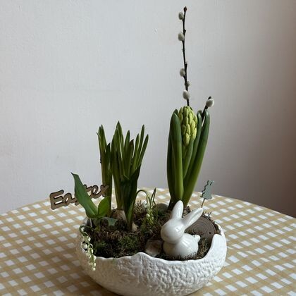 Пасхальная композиция в скорлупе