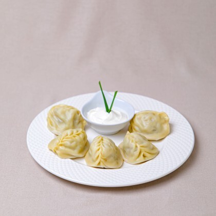 Манты с мясом (5 штук)