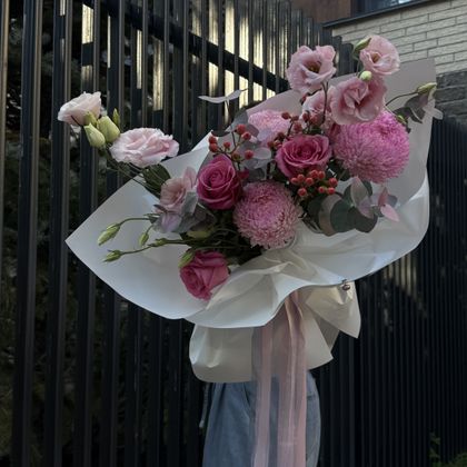 Сборный букет Pink S
