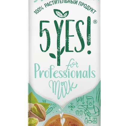 Напиток фисташковый с коноплёй ультрапастеризованный "for Professionals" 5YES! TBA Edge 1 л