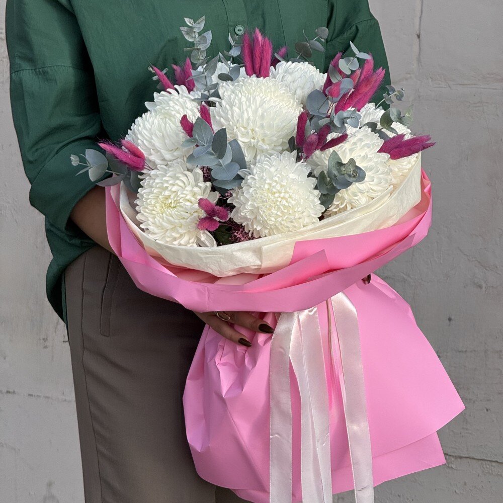 Букет «Amur» с хризантемами