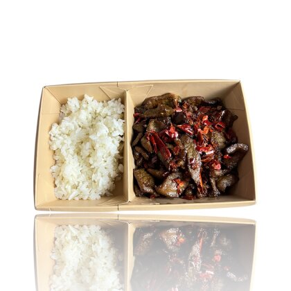 Телятина с острым сушёным перцем