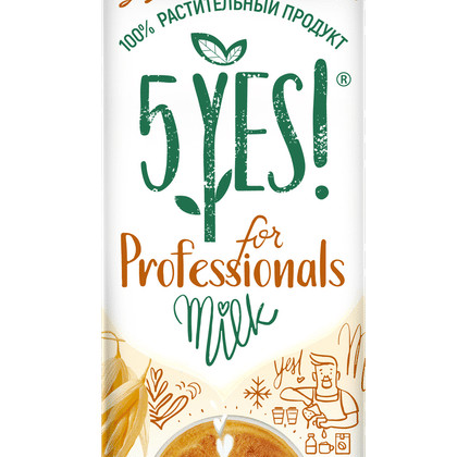 Напиток овсяный ультрапастеризованный "for Professionals" 5YES! TBA Edge 1 л