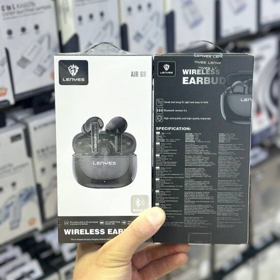Наушники Lenyes Air 68 Черные