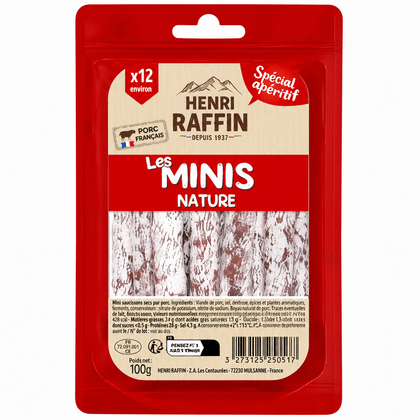 HENRI RAFFIN колбаска Mini saucisson nature 120 г