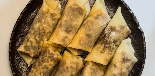 Блинчики с жареной телятиной