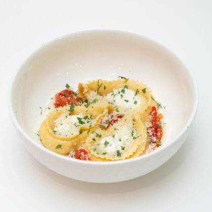 Равиоли с курицей с трюфельной пастой