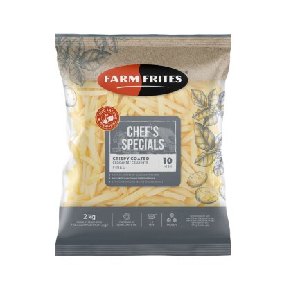 КАРТОФЕЛЬ ФРИ 10 ММ. В ПАНИРОВКЕ, 5Х2500 Г FARM FRITES